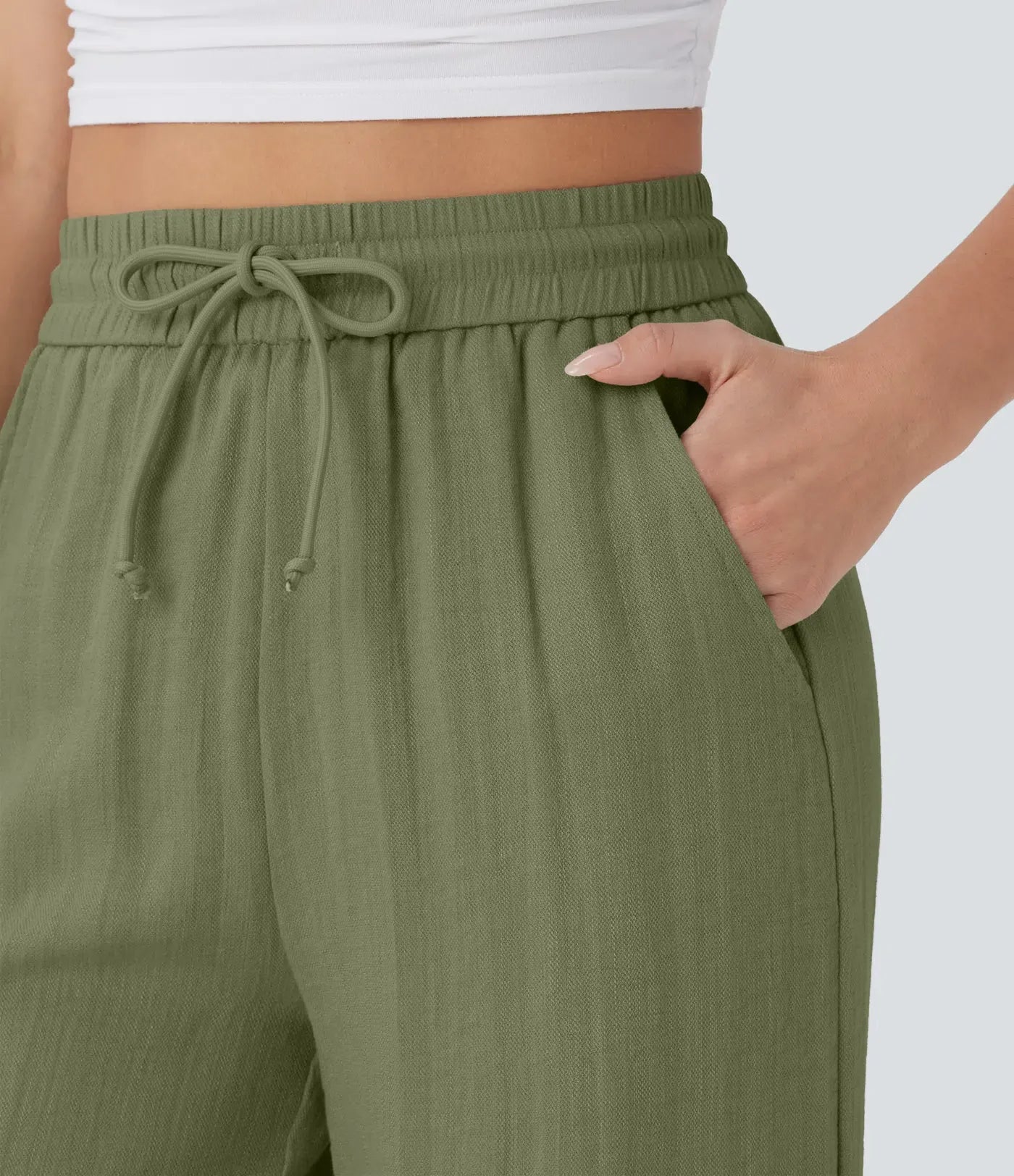 Brigitte | Pantalon en lin confortable et léger avec jambes élégantes