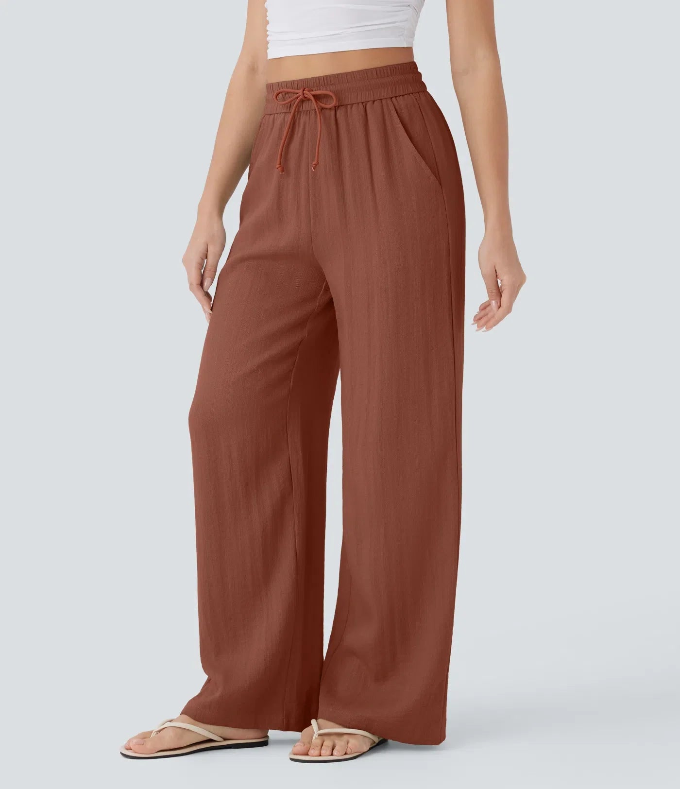 Brigitte | Pantalon en lin confortable et léger avec jambes élégantes
