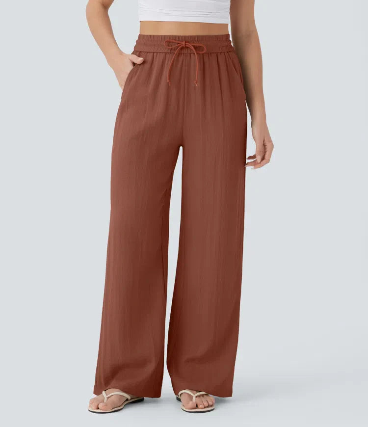 Brigitte | Pantalon en lin confortable et léger avec jambes élégantes