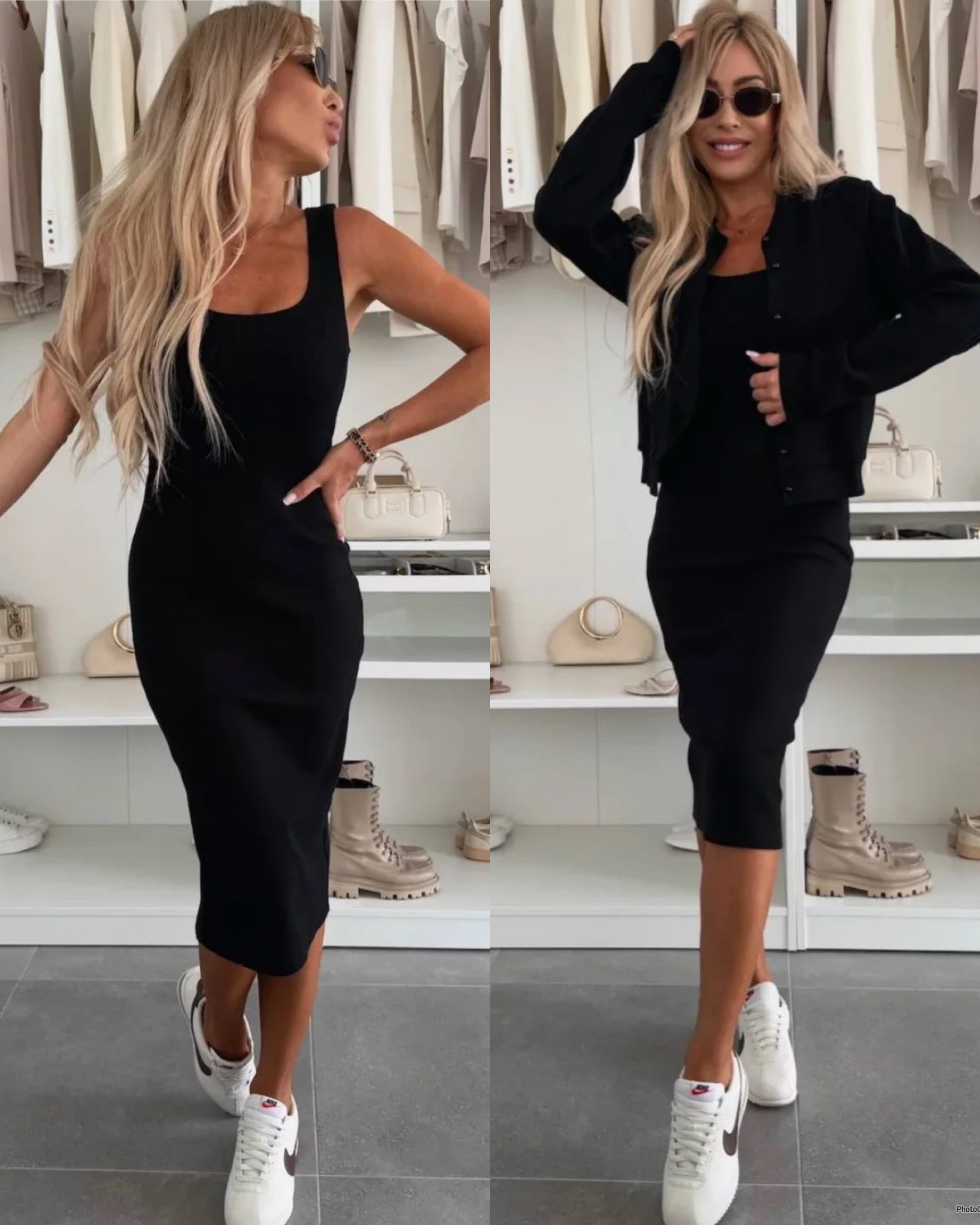 Emma | Ensemble robe midi et bomber