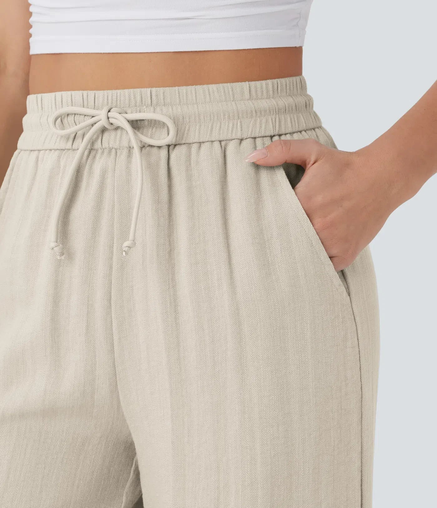 Brigitte | Pantalon en lin confortable et léger avec jambes élégantes