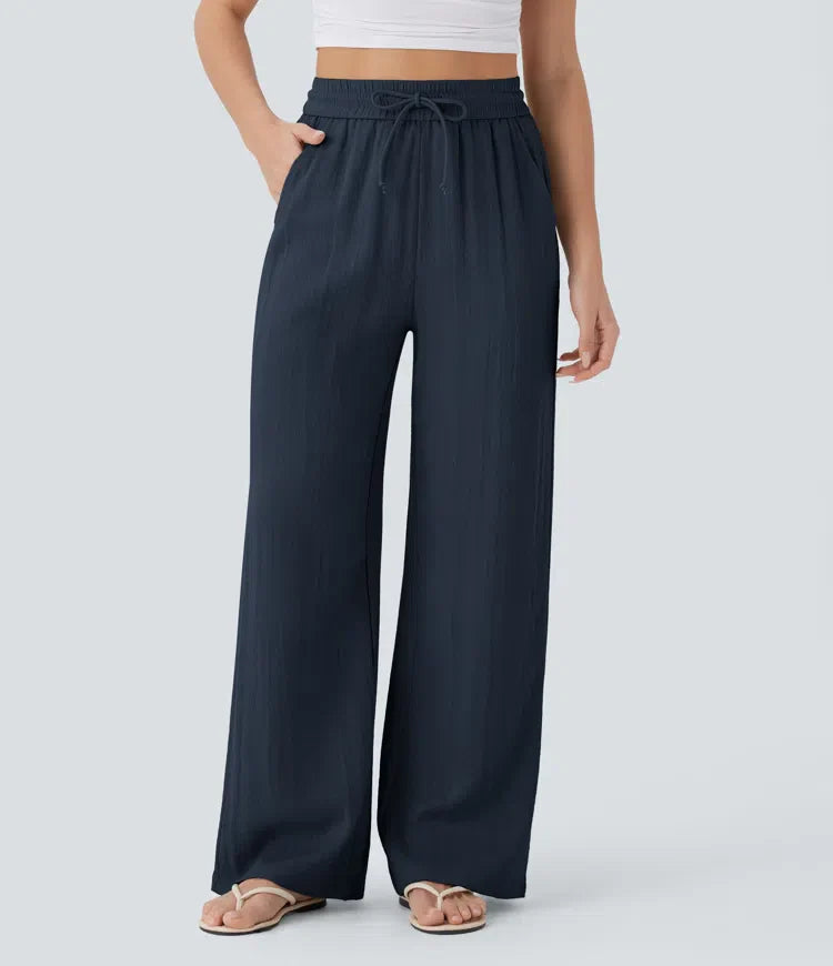 Brigitte | Pantalon en lin confortable et léger avec jambes élégantes