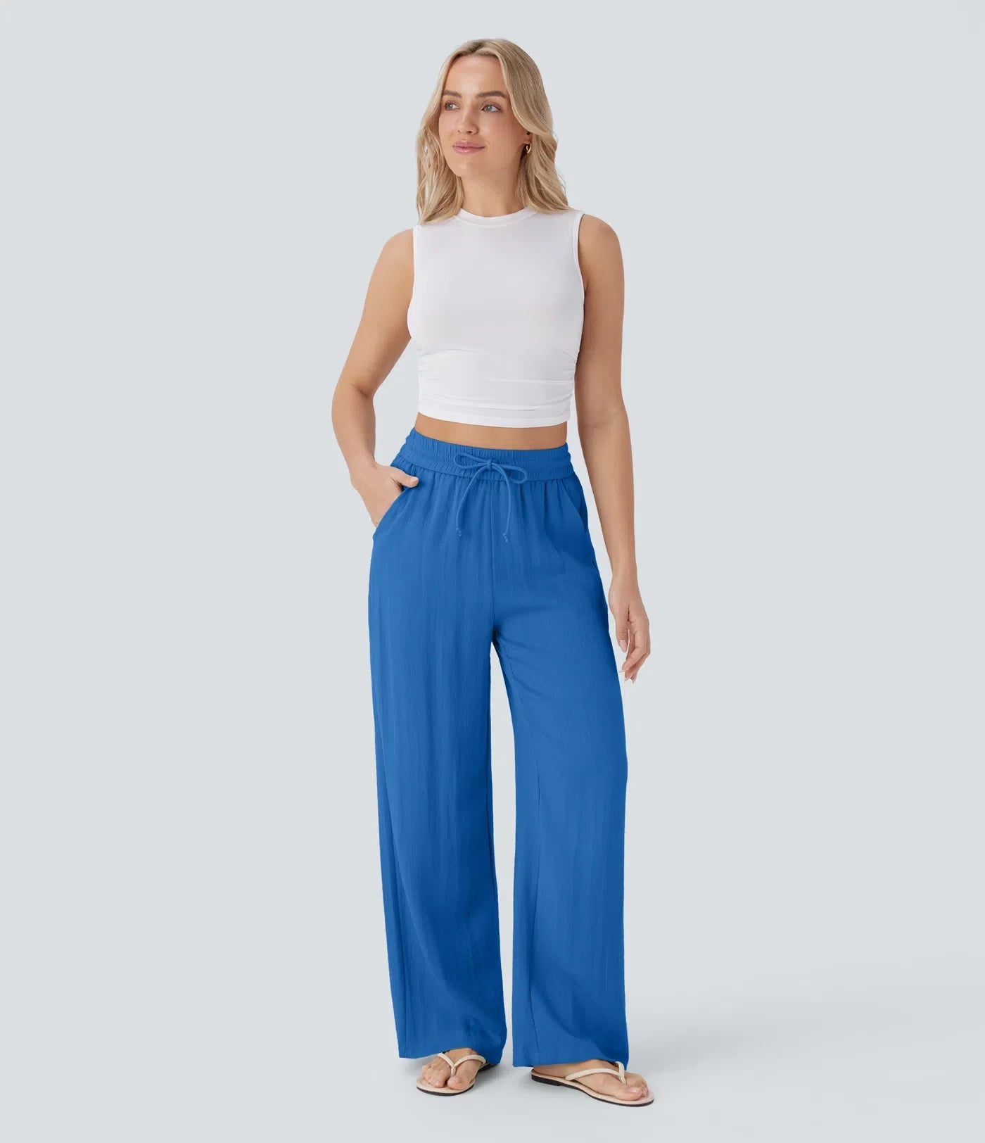 Brigitte | Pantalon en lin confortable et léger avec jambes élégantes