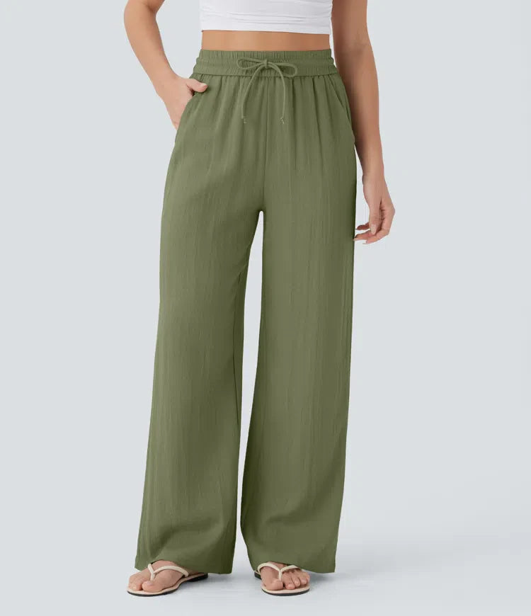 Brigitte | Pantalon en lin confortable et léger avec jambes élégantes
