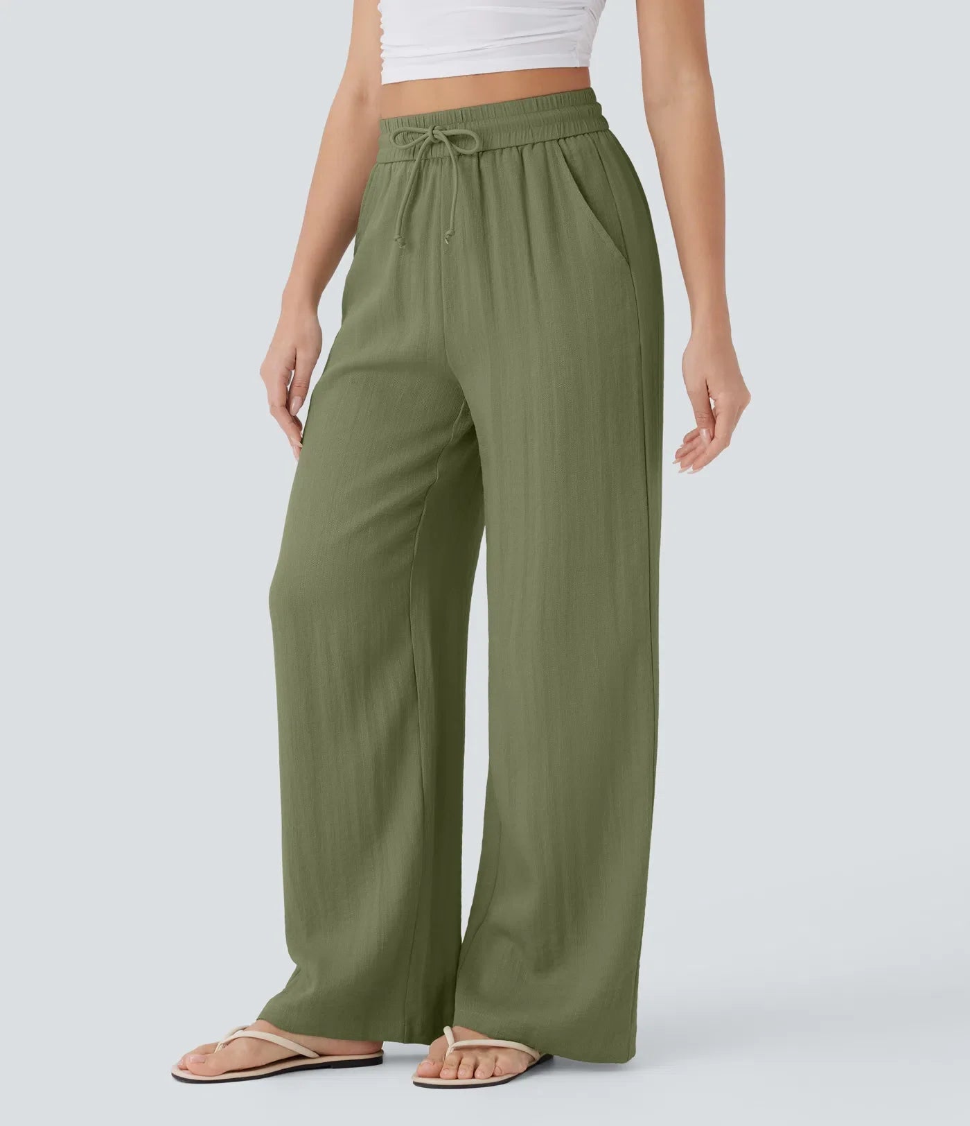 Brigitte | Pantalon en lin confortable et léger avec jambes élégantes