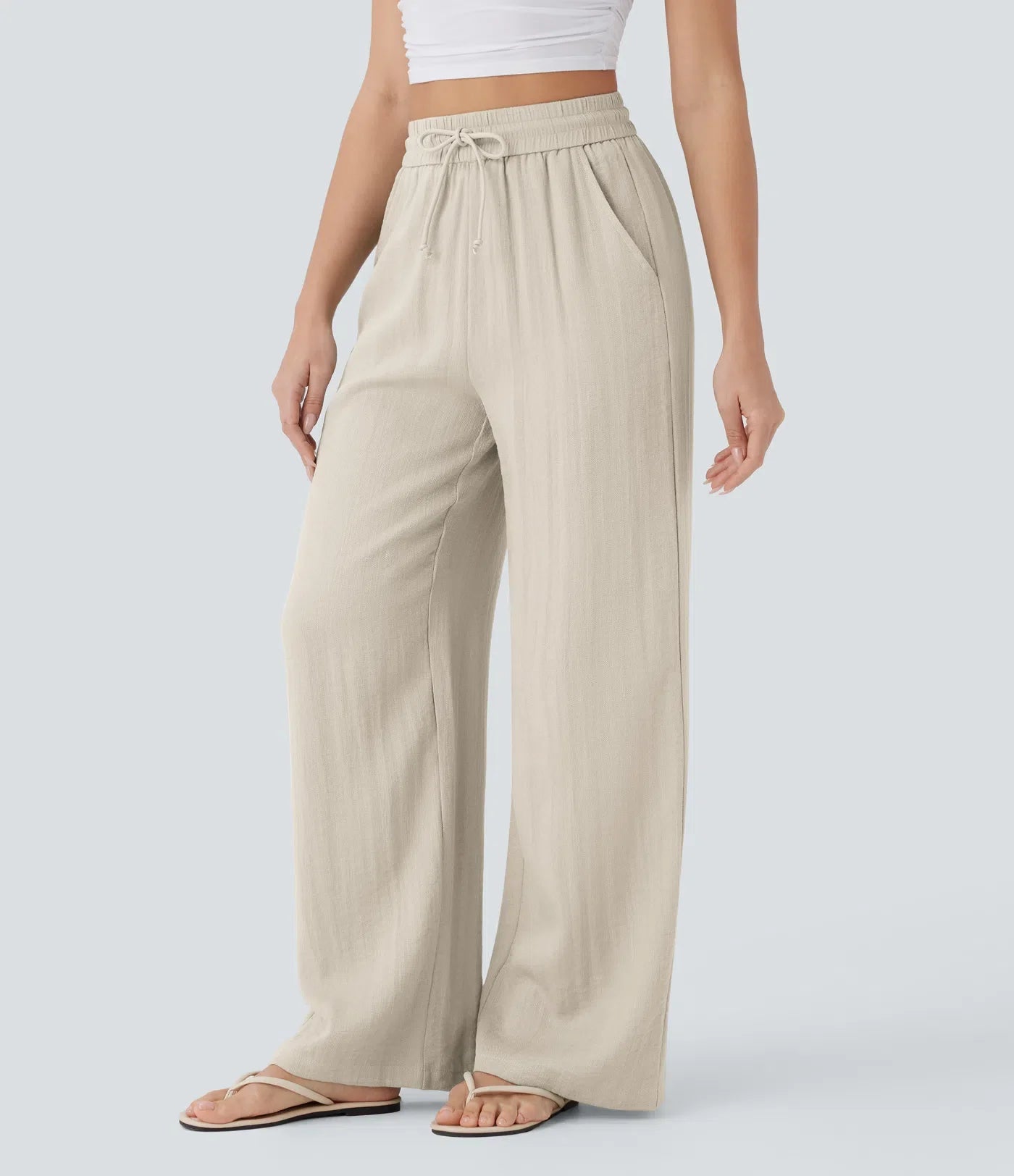 Brigitte | Pantalon en lin confortable et léger avec jambes élégantes