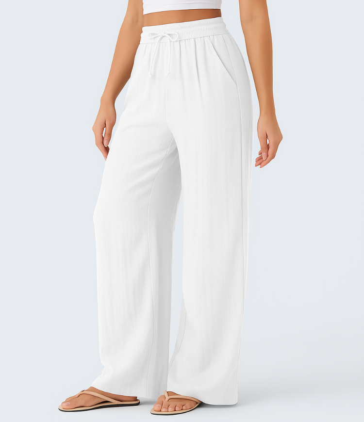 Brigitte | Pantalon en lin confortable et léger avec jambes élégantes