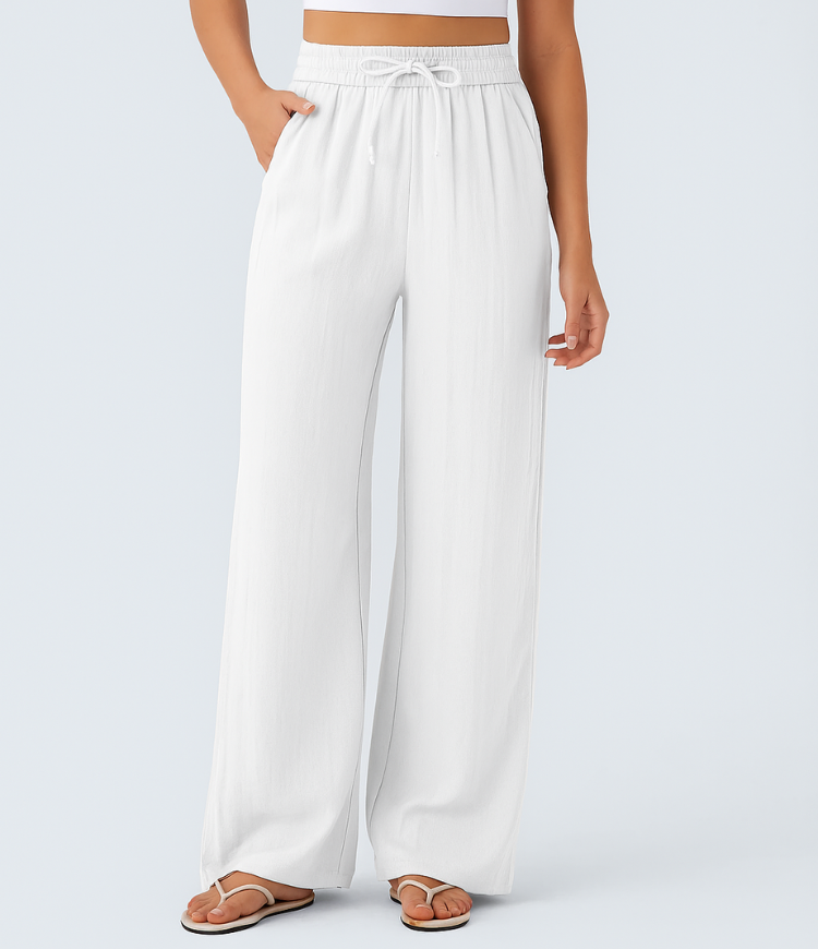 Brigitte | Pantalon en lin confortable et léger avec jambes élégantes