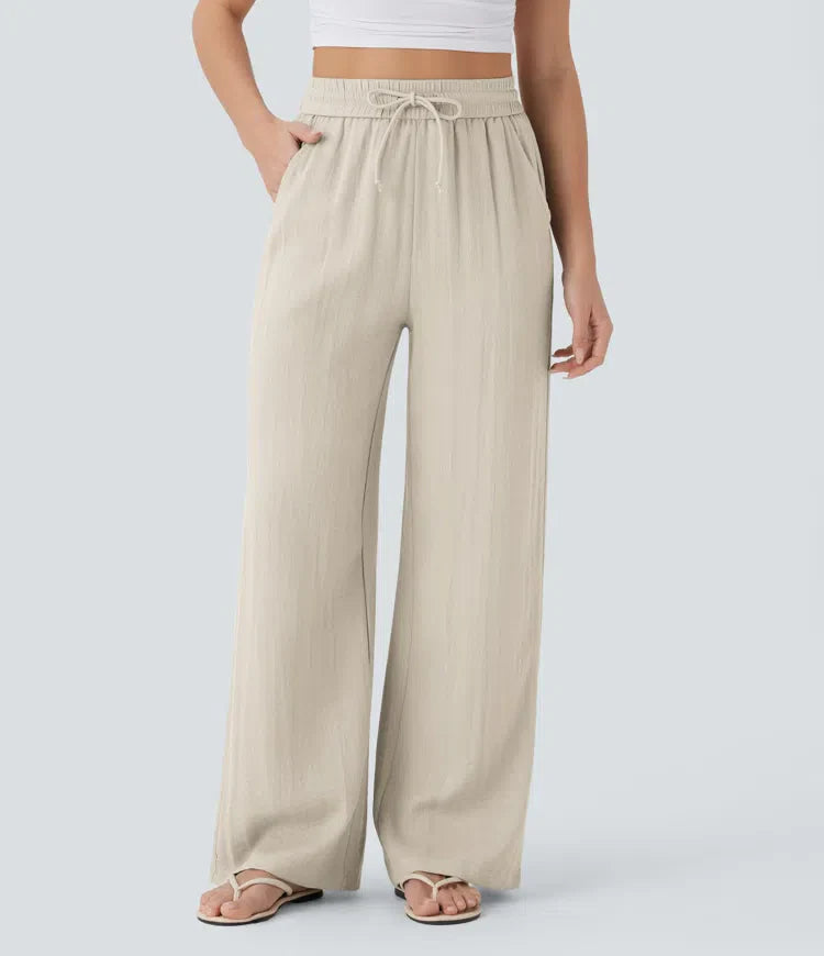 Brigitte | Pantalon en lin confortable et léger avec jambes élégantes